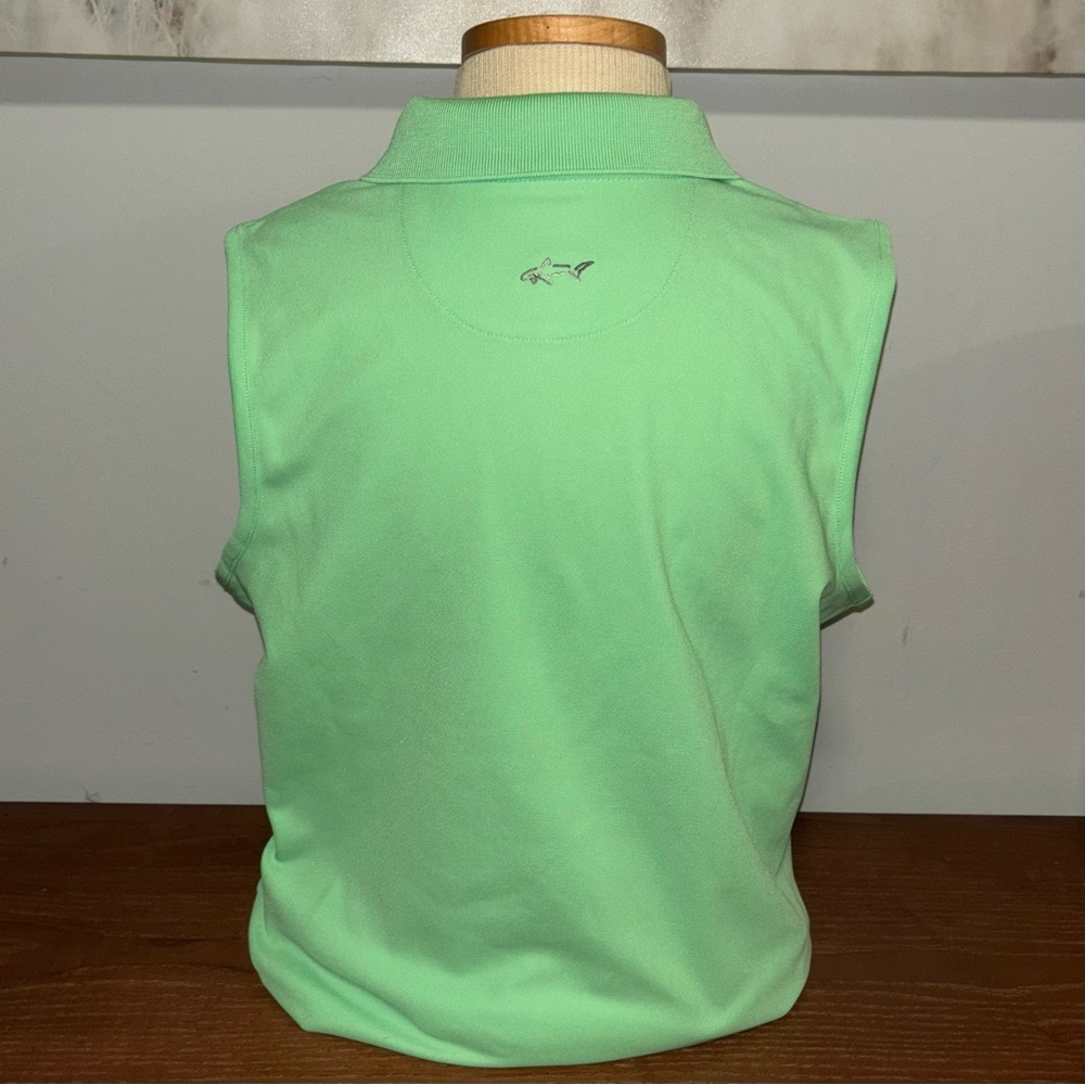 Greg Norman Beaver Meadows Golf Club Women’s Light Green Sleeveless Golf Shirt - Picture 3 of 5